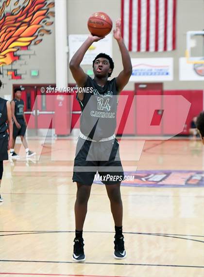 Thumbnail 2 in Moreau Catholic vs. Basha (Hoophall West Invitational) photogallery.