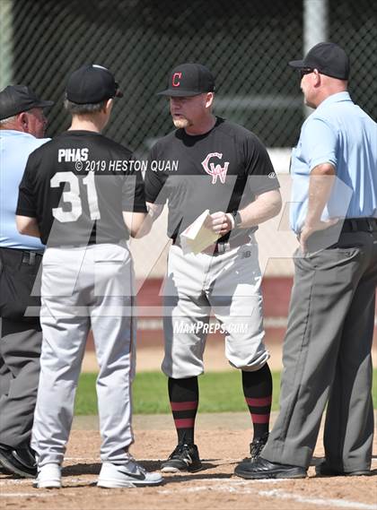 Thumbnail 1 in Columbia vs.  Horizon Christian (Anaheim Lions Tournament) photogallery.