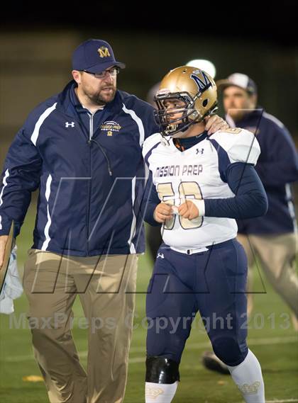 Thumbnail 1 in Mission Prep vs. St. Genevieve (CIF SS Playoffs) photogallery.