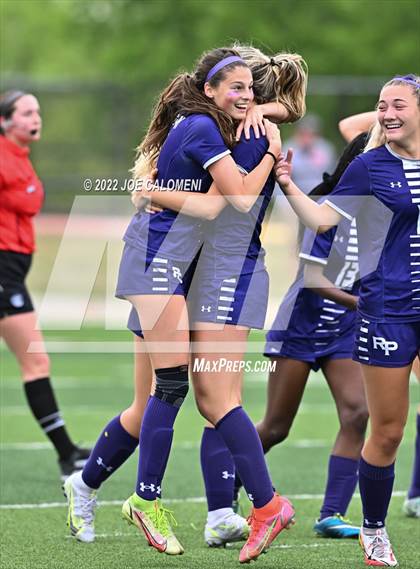 Thumbnail 2 in Ridge Point vs Rockwall (UIL 6A Girls Soccer State Semifinal) photogallery.