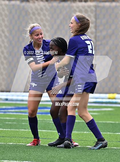 Thumbnail 2 in Ridge Point vs Rockwall (UIL 6A Girls Soccer State Semifinal) photogallery.