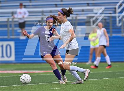 Thumbnail 2 in Ridge Point vs Rockwall (UIL 6A Girls Soccer State Semifinal) photogallery.
