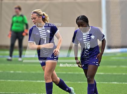 Thumbnail 2 in Ridge Point vs Rockwall (UIL 6A Girls Soccer State Semifinal) photogallery.