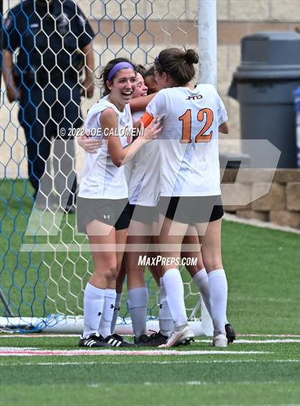 Thumbnail 2 in Ridge Point vs Rockwall (UIL 6A Girls Soccer State Semifinal) photogallery.