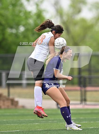 Thumbnail 2 in Ridge Point vs Rockwall (UIL 6A Girls Soccer State Semifinal) photogallery.