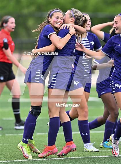 Thumbnail 3 in Ridge Point vs Rockwall (UIL 6A Girls Soccer State Semifinal) photogallery.