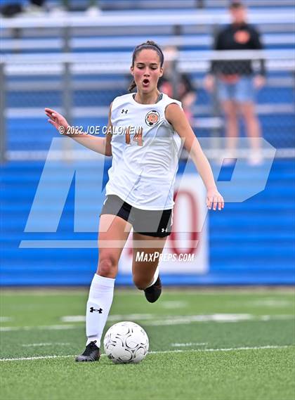 Thumbnail 3 in Ridge Point vs Rockwall (UIL 6A Girls Soccer State Semifinal) photogallery.