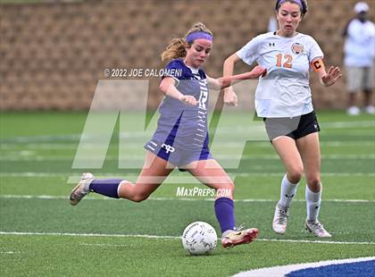 Thumbnail 3 in Ridge Point vs Rockwall (UIL 6A Girls Soccer State Semifinal) photogallery.