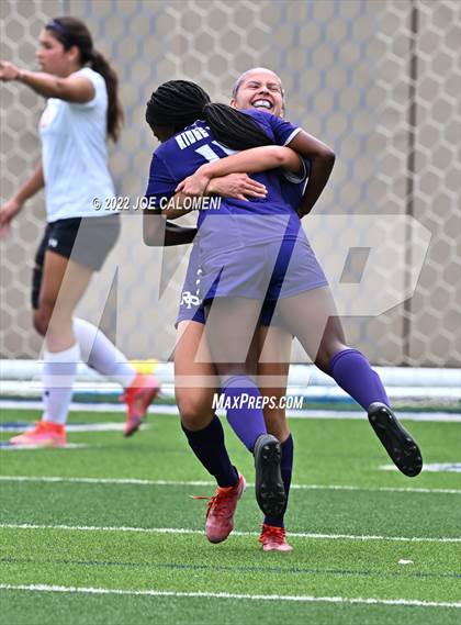Thumbnail 3 in Ridge Point vs Rockwall (UIL 6A Girls Soccer State Semifinal) photogallery.