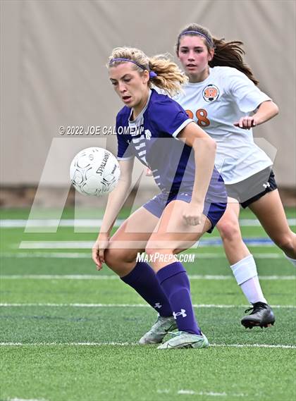 Thumbnail 3 in Ridge Point vs Rockwall (UIL 6A Girls Soccer State Semifinal) photogallery.