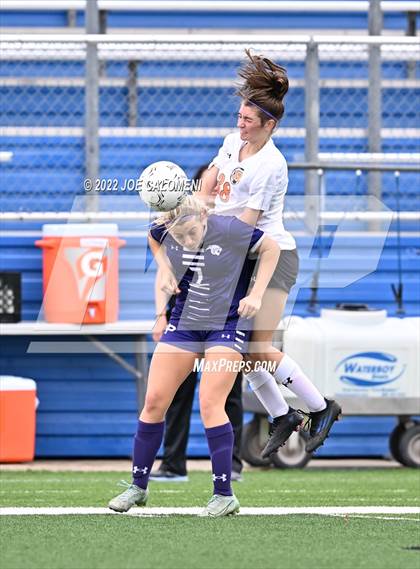 Thumbnail 3 in Ridge Point vs Rockwall (UIL 6A Girls Soccer State Semifinal) photogallery.