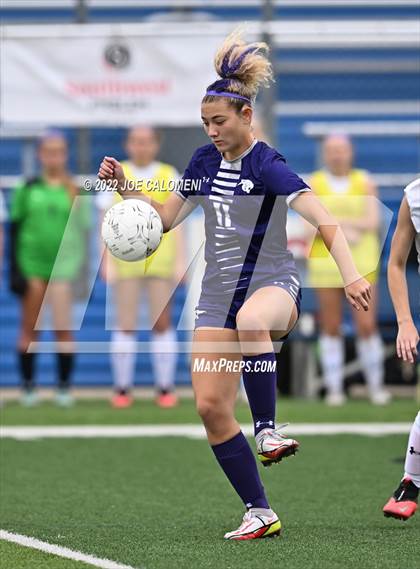 Thumbnail 2 in Ridge Point vs Rockwall (UIL 6A Girls Soccer State Semifinal) photogallery.