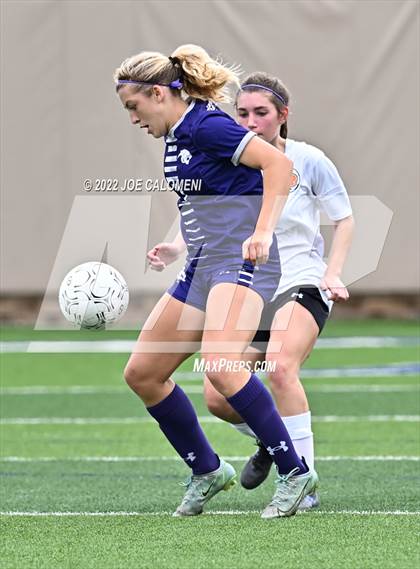 Thumbnail 2 in Ridge Point vs Rockwall (UIL 6A Girls Soccer State Semifinal) photogallery.
