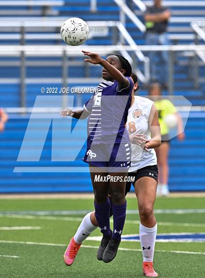 Thumbnail 3 in Ridge Point vs Rockwall (UIL 6A Girls Soccer State Semifinal) photogallery.