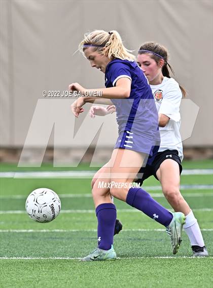 Thumbnail 2 in Ridge Point vs Rockwall (UIL 6A Girls Soccer State Semifinal) photogallery.