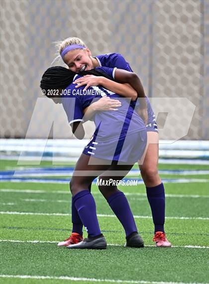 Thumbnail 2 in Ridge Point vs Rockwall (UIL 6A Girls Soccer State Semifinal) photogallery.