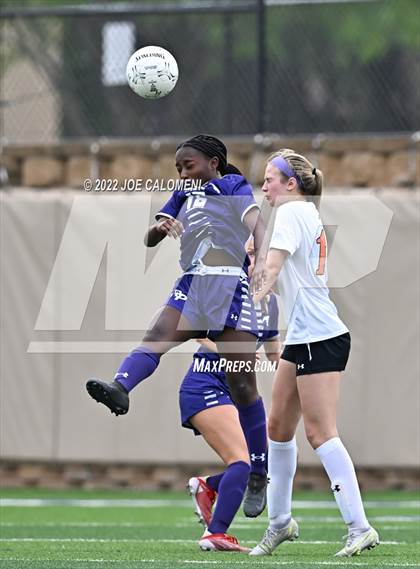 Thumbnail 3 in Ridge Point vs Rockwall (UIL 6A Girls Soccer State Semifinal) photogallery.