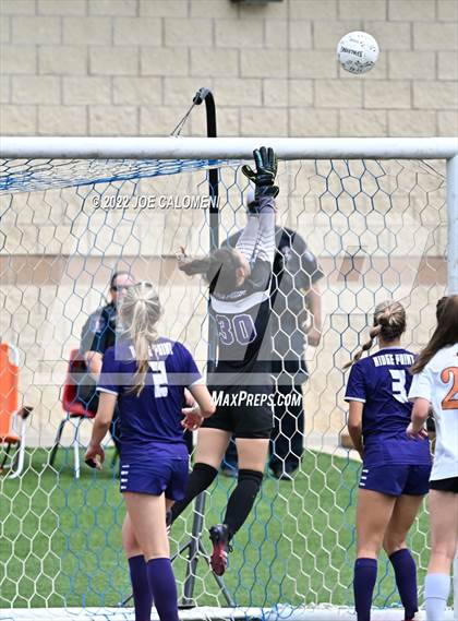 Thumbnail 3 in Ridge Point vs Rockwall (UIL 6A Girls Soccer State Semifinal) photogallery.