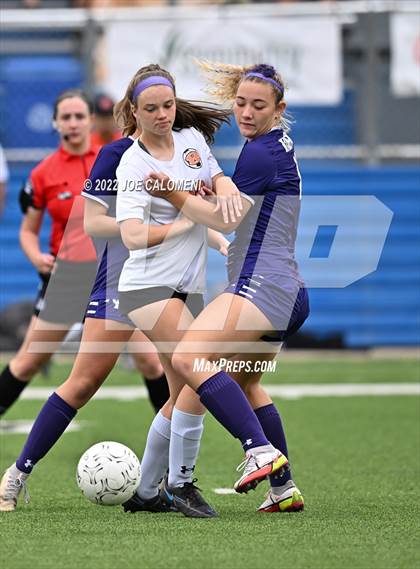 Thumbnail 1 in Ridge Point vs Rockwall (UIL 6A Girls Soccer State Semifinal) photogallery.