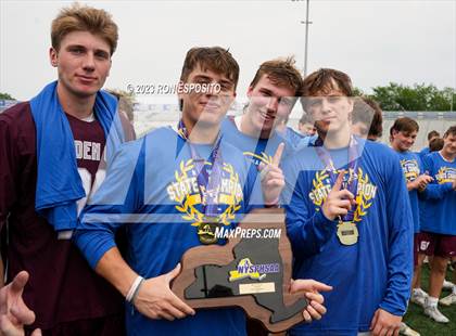 Thumbnail 2 in Garden City vs Victor (NYSPHSAA Class B Final) photogallery.