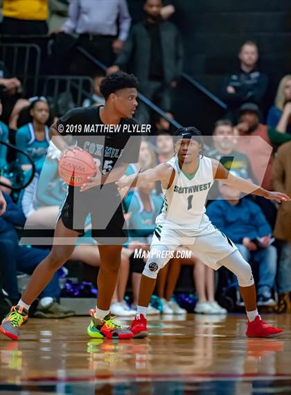 Thumbnail 3 in Cox Mill vs. Southwest Guilford (NCHSAA Western Regional Final) photogallery.