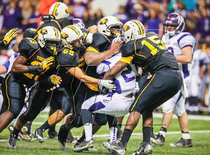 Thumbnail 2 in Mangham vs. Haynesville (LHSAA Class 1A Final) photogallery.
