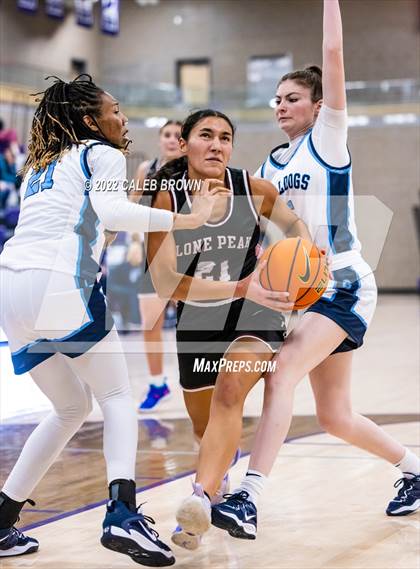 Thumbnail 3 in Lone Peak vs. Centennial (Holliday Hoopfest) photogallery.