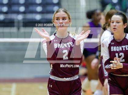 Thumbnail 3 in Harrold vs. Bronte (UIL 1A Volleyball Semifinal) photogallery.