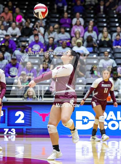 Thumbnail 2 in Harrold vs. Bronte (UIL 1A Volleyball Semifinal) photogallery.