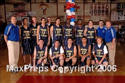 Thumbnail 1 in 2006 Orange County Boys All-Star Basketball Game photogallery.