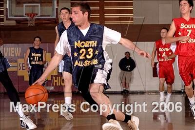 Thumbnail 1 in 2006 Orange County Boys All-Star Basketball Game photogallery.