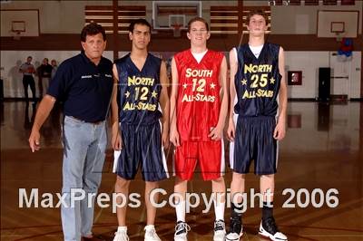 Thumbnail 2 in 2006 Orange County Boys All-Star Basketball Game photogallery.