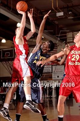 Thumbnail 1 in 2006 Orange County Boys All-Star Basketball Game photogallery.