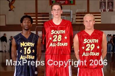 Thumbnail 3 in 2006 Orange County Boys All-Star Basketball Game photogallery.