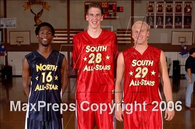 Thumbnail 2 in 2006 Orange County Boys All-Star Basketball Game photogallery.