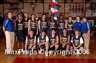 Thumbnail 2 in 2006 Orange County Boys All-Star Basketball Game photogallery.