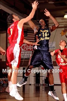 Thumbnail 3 in 2006 Orange County Boys All-Star Basketball Game photogallery.