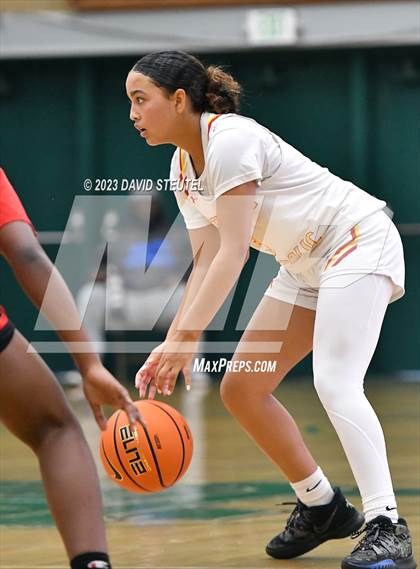 Thumbnail 3 in Lincoln vs. Cathedral Catholic (St. Mary's Stockton MLK Showcase) photogallery.