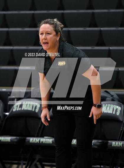 Thumbnail 3 in Lincoln vs. Cathedral Catholic (St. Mary's Stockton MLK Showcase) photogallery.