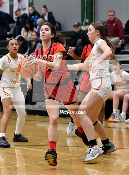 Thumbnail 3 in Lincoln vs. Cathedral Catholic (St. Mary's Stockton MLK Showcase) photogallery.