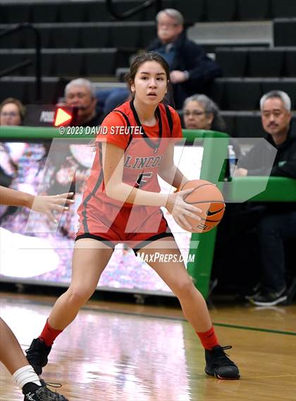 Thumbnail 2 in Lincoln vs. Cathedral Catholic (St. Mary's Stockton MLK Showcase) photogallery.