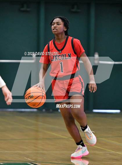 Thumbnail 3 in Lincoln vs. Cathedral Catholic (St. Mary's Stockton MLK Showcase) photogallery.