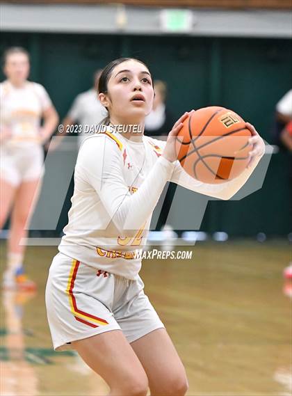 Thumbnail 1 in Lincoln vs. Cathedral Catholic (St. Mary's Stockton MLK Showcase) photogallery.