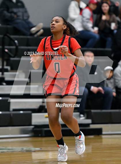Thumbnail 3 in Lincoln vs. Cathedral Catholic (St. Mary's Stockton MLK Showcase) photogallery.