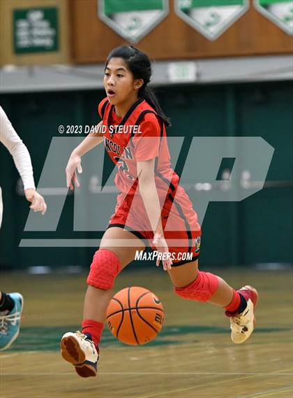 Thumbnail 2 in Lincoln vs. Cathedral Catholic (St. Mary's Stockton MLK Showcase) photogallery.