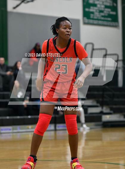 Thumbnail 3 in Lincoln vs. Cathedral Catholic (St. Mary's Stockton MLK Showcase) photogallery.