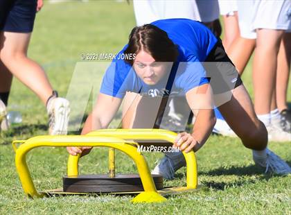 Thumbnail 3 in Lineman Drills (Cactus Duel Out West 7-on-7 Tournament) photogallery.