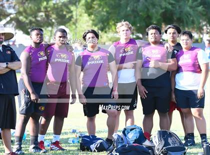 Thumbnail 3 in Lineman Drills (Cactus Duel Out West 7-on-7 Tournament) photogallery.