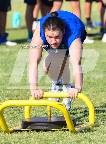 Thumbnail 2 in Lineman Drills (Cactus Duel Out West 7-on-7 Tournament) photogallery.