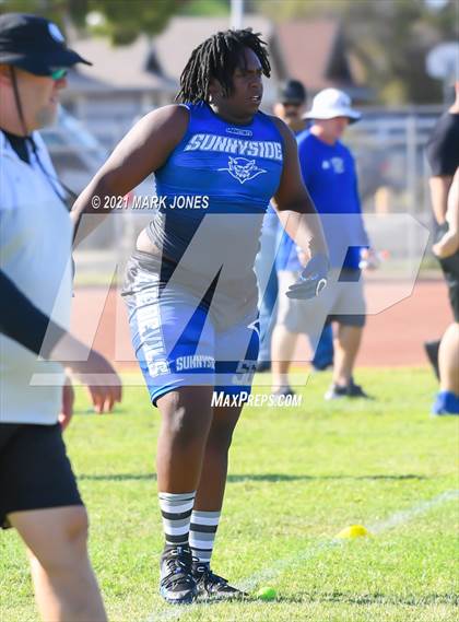 Thumbnail 1 in Lineman Drills (Cactus Duel Out West 7-on-7 Tournament) photogallery.
